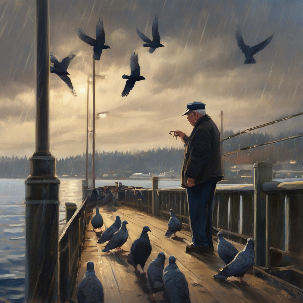 4:17 on the Bremerton Pier